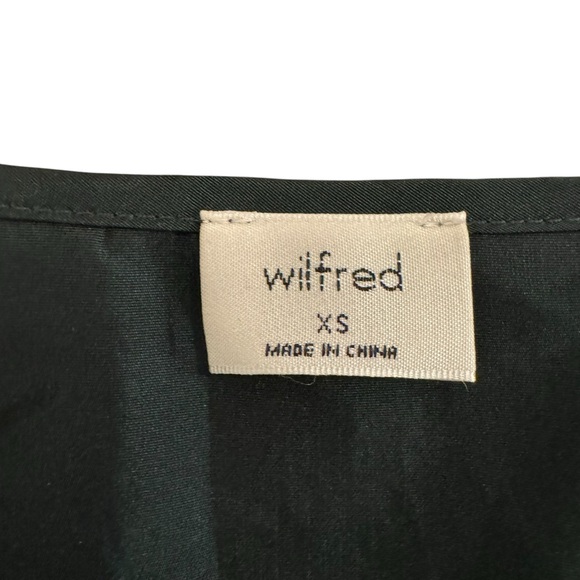 NWT!! Aritzia Wilfred Scarab Green Womens Puff Mini Dress Size XS - Picture 5 of 11